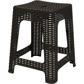 Табурет Rattan квадратный (горький шоколад, 363x363x448 мм)