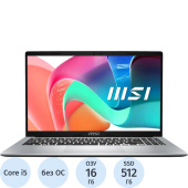 Ноутбук MSI Modern 15 F13MG-201XRU 15.6" Silver Intel Core i5 1335U/16  ГБ/SSD 512 ГБ/Intel Iris Xe Graphics (9S7-15S122-201)