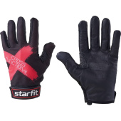 Перчатки для фитнеса Starfit WG-104 черные/красные