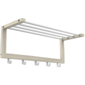 Вешалка настенная Sheffilton Альберо SHT-WH4 (беленый, 650х250х265 мм, 5 крючков)