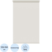 Рулонная штора Stars-W1985 V405 полиэстер молочная (120х160 см)