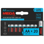 Батарейка АА пальчиковая ProMega jet (20 штук в упаковке)