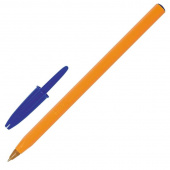 Ручка шариковая одноразовая BIC Orange синяя (толщина линии 0.3 мм)