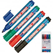Набор маркеров для бумаги для флипчартов Edding E-380 4 штуки (толщина линии 2.2 мм)