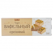Торт вафельный ВкусВилл ореховый 220 г