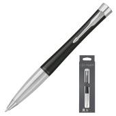 Ручка шариковая Parker Urban Muted Black CT цвет чернил черный цвет корпуса черный (артикул производителя 2150858)