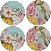 Набор тарелок на 4 персоны 4 предметов Nouvelle Home Flowers фарфоровый