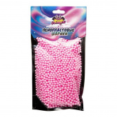 Наполнитель для слайма Slimer Пенопластовые шарики 4 мм розовые