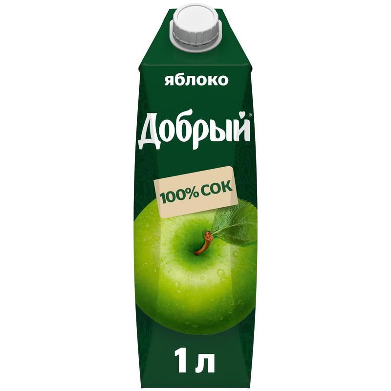 Сок Добрый яблочный 1 л