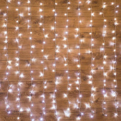 Гирлянда светодиодная Neon-Night Дождь занавес холодный белый свет 96 светодиодов (1.5x1 м)