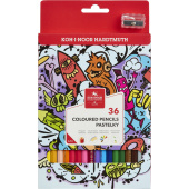 Карандаши цветные Koh-I-Noor Teenage 36 цветов шестигранные с точилкой