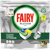Капсулы для посудомоечных машин Fairy Platinum All in One (12 штук в упаковке)