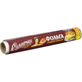 Фольга пищевая алюминиевая Саянская фольга Саяночка 29 см х 50 м (толщина 9 мкм)