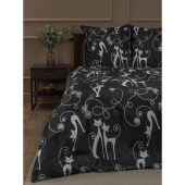 Постельное белье Amore Mio Cats 93074 (евро, микрофибра)