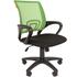 Кресло офисное Chairman 696 светло-зеленое/черное (сетка/ткань, пластик)