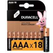 Батарейка ААА мизинчиковая Duracell (18 штук в упаковке)