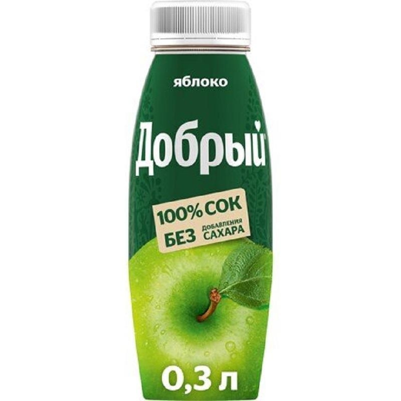 Сок Добрый яблочный 0.3 л