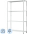 Стеллаж металлический ГТС Лайт серый (4 полки, 1200х400х2000 мм) купить в интернет-магазине товаров для офиса и дома ТопГрад с доставкой