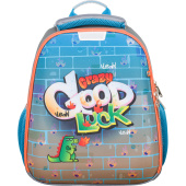 Ранец Комус Класс (№1 School) Basic Good luck анатомический серый с  двумя отделениями