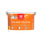 Краска фасадная Tikkurila Facade Silicon водоразбавляемая белая глубокоматовая 9 л
