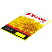 Бумага цветная для печати Комус Color лимон интенсив (А4, 80 г/кв.м, 50 листов)