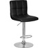 Стул барный Dobrin Candy чёрный/хромированный (искусственная  кожа/металл)