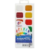 Краски акварельные Луч Классика медовые 12 цветов