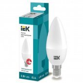 Лампа светодиодная IEK 5 Вт E14 свеча 4000 К нейтральный белый свет