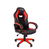 Кресло игровое Chairman Game 16 черное/красное (экокожа/ткань/пластик)