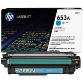 Картридж лазерный HP 653A CF321A голубой оригинальный