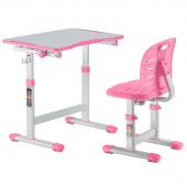 Комплект детской мебели Omino Pink парта со стулом регулируемые (белый/розовый)