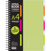 Бизнес-тетрадь Attache Spiral Book A4 140 листов салатовая в клетку на спирали (230x298 мм)
