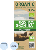 Молоко ЭкоНива Organic Эн ультрапастеризованное 3.2% 1 л купить в интернет-магазине товаров для офиса и дома ТопГрад с доставкой