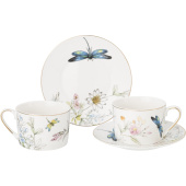 Набор чайный Lefard Стрекоза на 2 персоны фарфор (4 предмета) Набор чайный Lefard Стрекоза на 2 персоны фарфор (4 предмета)