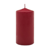 Свеча Eurocandle бордовая 6х12 см