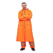 Плащ влагозащитный ПВХ Poseidon WPL на молнии оранжевый (размер 52-54, рост 182-188)