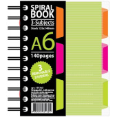 Бизнес-тетрадь Attache Spiral Book A6 140 листов салатовая в клетку на спирали (125x146 мм)