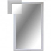 Уценка. Зеркало настенное Attache (1000x600 мм, белый шелк). уц_меб