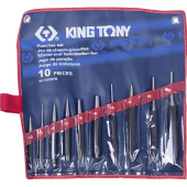 Набор выколоток, бородков, кернеров, 10 предметов, KING TONY (1010PR)