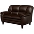 Диван двухместный Bayu темно-коричневый (искусственная кожа)
