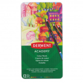 Карандаши цветные Derwent Academy Colour Pencil Tin 12 цветов