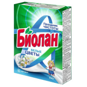 Порошок стиральный автомат Биолан Белые цветы 350 г
