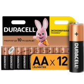 Батарейка АА пальчиковая Duracell (12 штук в упаковке)
