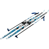 Лыжный комплект STC Step Brados LS Blue 200 см голубой (304420) купить в интернет-магазине товаров для офиса и дома ТопГрад с доставкой