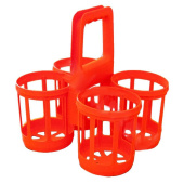 Корзина для транспортировки бутылок на 4 места купить в интернет-магазине товаров для офиса и дома ТопГрад с доставкой