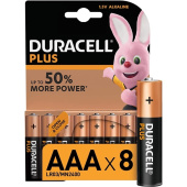 Батарейка AAA мизинчиковая Duracell Plus RPL00674 (8 штук в упаковке)