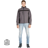 Куртка рабочая демисезонная мужская Delta Plus Lulea серая/чёрная  (размер 42-44, рост 156-164)