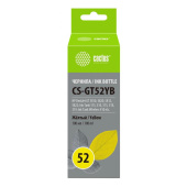 Чернила Cactus CS-GT52YB M0H56AE для HP желтые совместимые