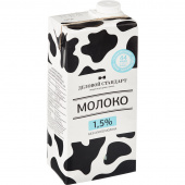 Молоко Деловой стандарт питьевое ультрапастеризованное 1.5% 1 л