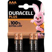 Батарейка AAA мизинчиковая Duracell Plus RPL00672 (4 штуки в упаковке)